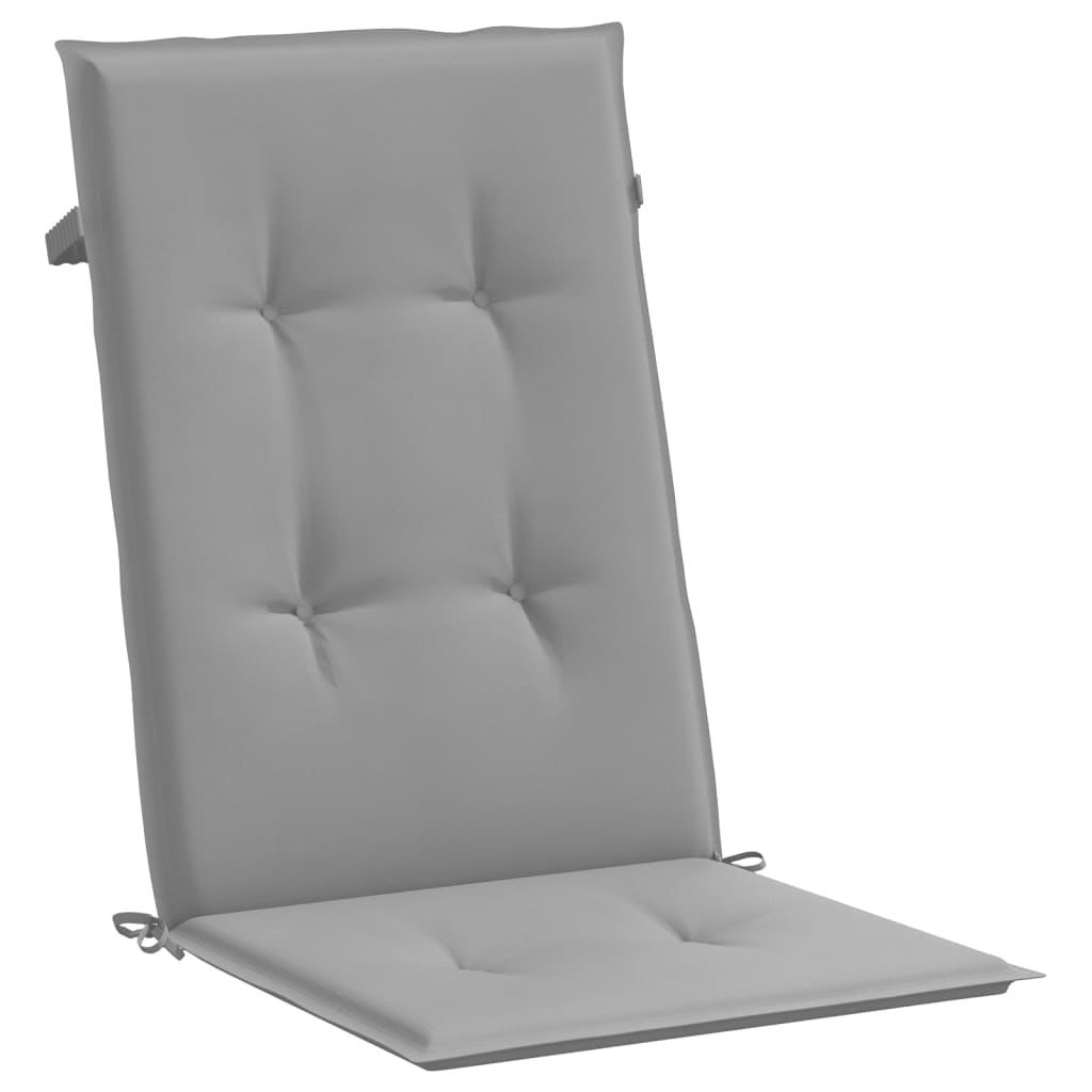 Blazine za vrtne stole 4 kosi sive 120x50x3 cm blago - slika 5