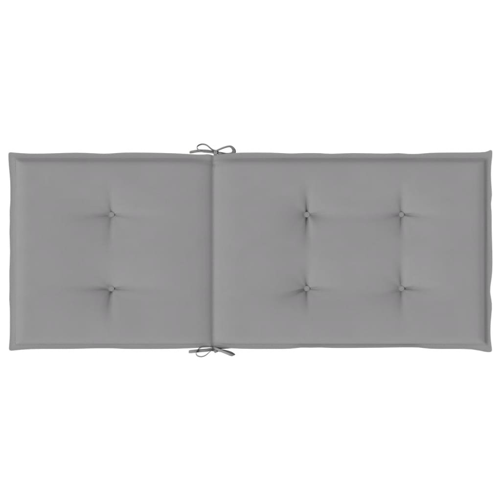 Blazine za vrtne stole 4 kosi sive 120x50x3 cm blago - slika 7