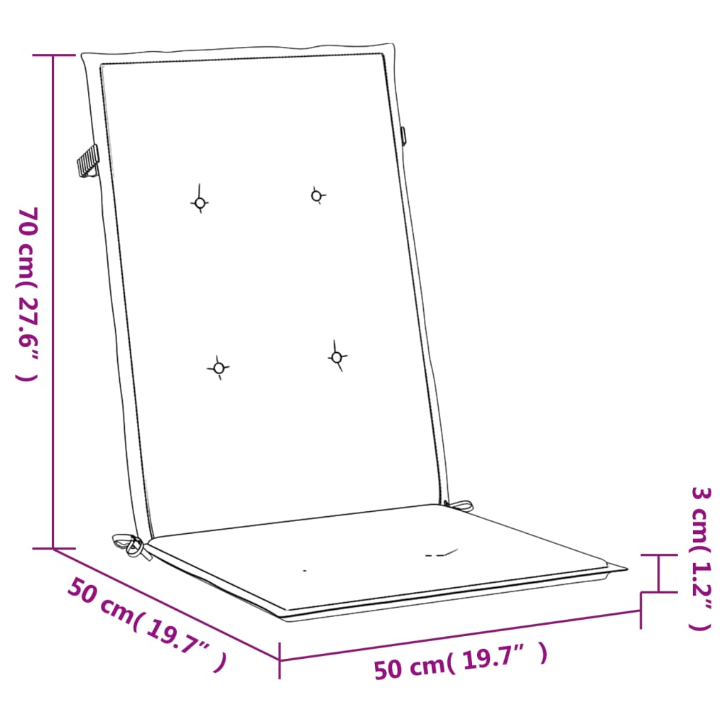 Blazine za vrtne stole 4 kosi sive 120x50x3 cm blago - slika 10