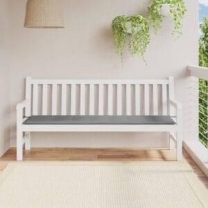 Blazina za vrtno klop 2 kosa melanž bež 180x50x7 cm blago