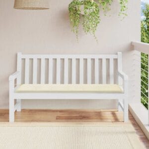 Blazina za vrtno klop 2 kos melanž tm. siva 200x50x7 cm blago