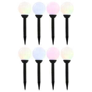 Solarne svetilke | 8 kos. | Ø15 cm | RGB