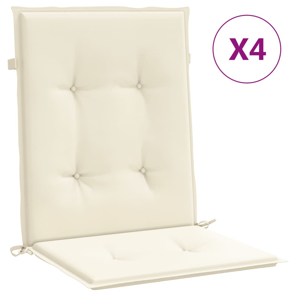 Blazine za vrtne stole 4 kosi bež 100x50x3 cm oxford tkanina - slika 2