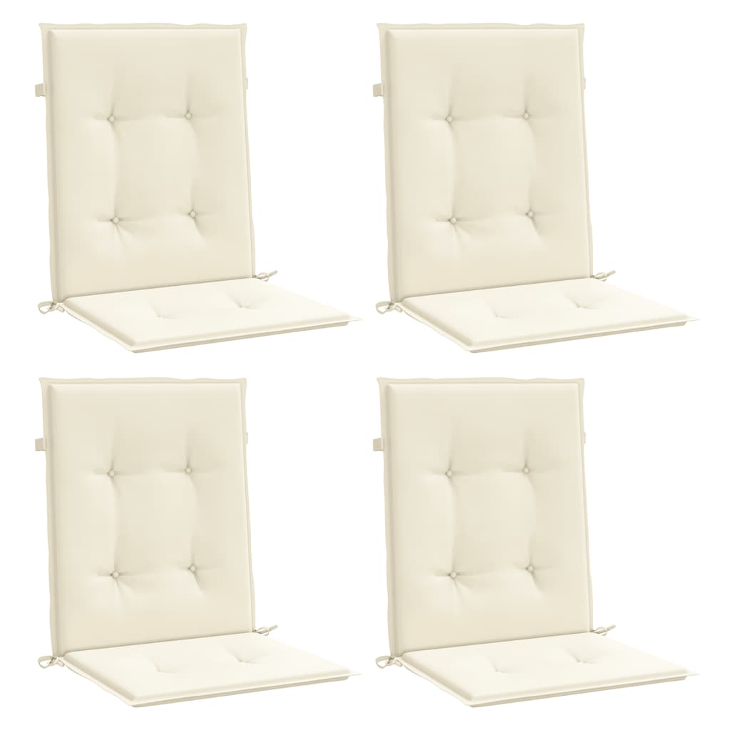 Blazine za vrtne stole 4 kosi bež 100x50x3 cm oxford tkanina - slika 3