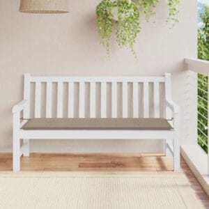 Blazina za vrtno klop črna 200x50x4 cm oxford tkanina