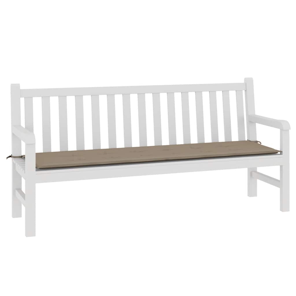 Blazina za vrtno klop sivo-rjava 200x50x4 cm oxford tkanina - slika 3