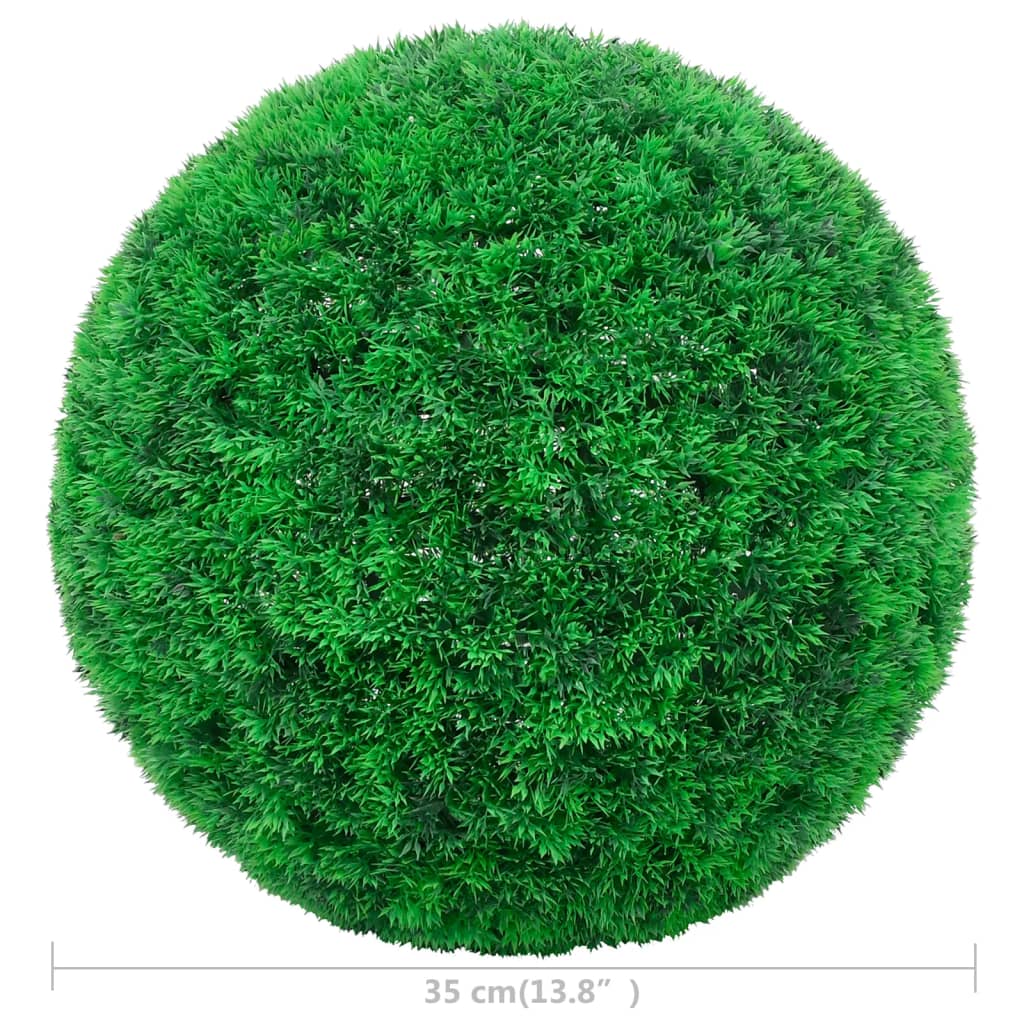 Umetni pušpani okrogli 2 kosa 35 cm - slika 4