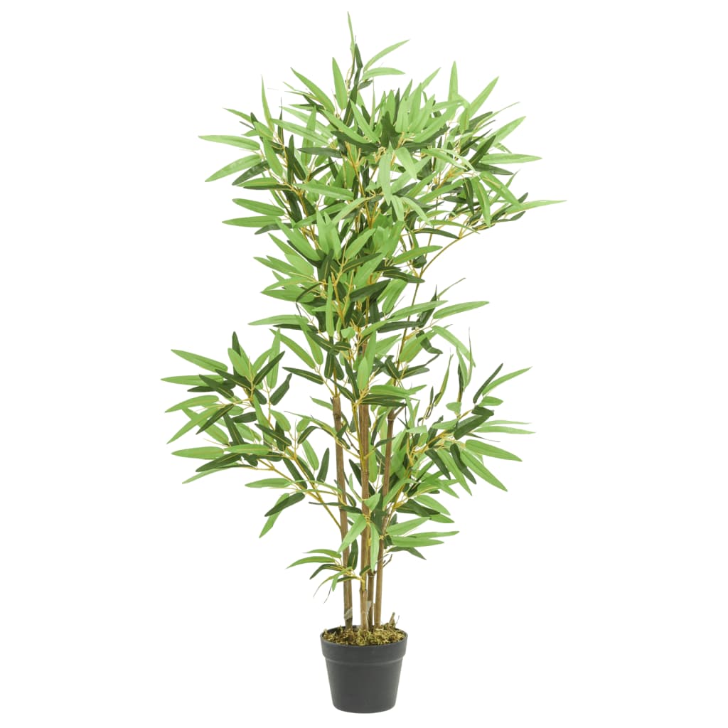 Umetno bambusovo drevo 552 listov 120 cm zeleno