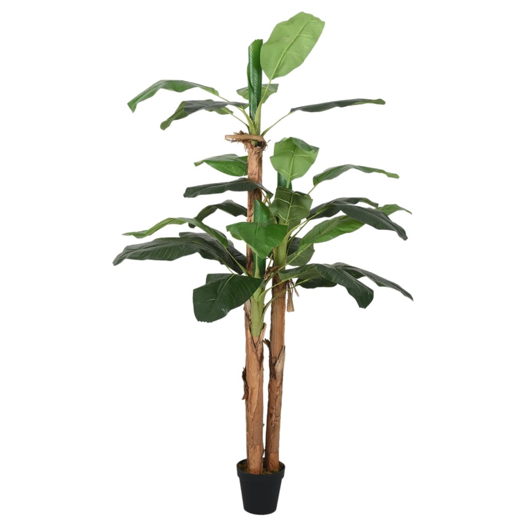 Umetni bananovec 22 listov 200 cm zelen - slika 2