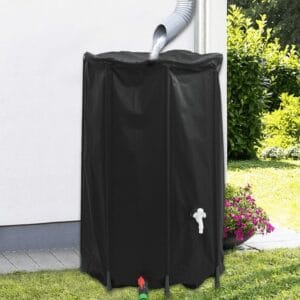 Rezervoar za vodo s pipo zložljiv 500 L PVC