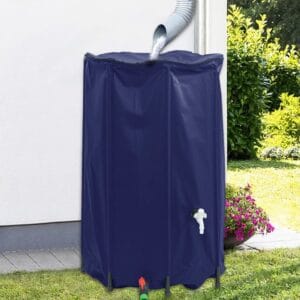 Rezervoar za vodo s pipo zložljiv 500 L PVC