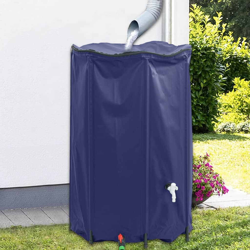 Rezervoar za vodo s pipo zložljiv 1000 L PVC