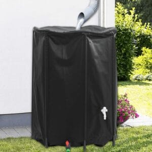 Rezervoar za vodo s pipo zložljiv 1350 L PVC