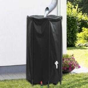 Rezervoar za vodo s pipo zložljiv 380 L PVC