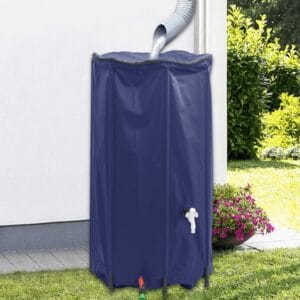 Rezervoar za vodo s pipo zložljiv 380 L PVC