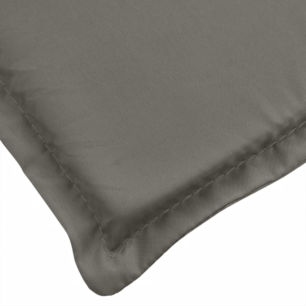Blazina za vrtno klop melanž sivo-rjava 120x50x7 cm blago - slika 5