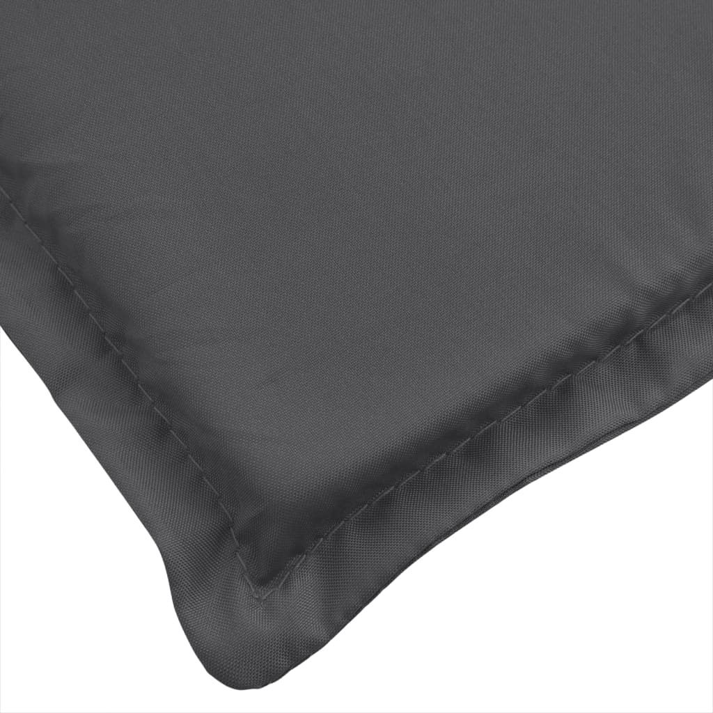 Blazina za vrtno klop melanž sivo-rjava 150x50x7 cm blago - slika 5