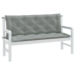 Blazina za vrtno klop 2 kosa melanž bež 100x50x7 cm blago