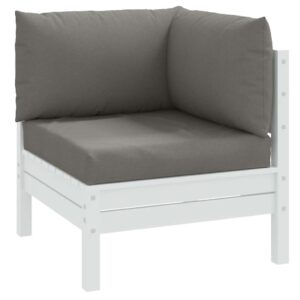 Blazine za palete 3 kosi melanž temno sivo blago