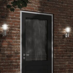 Zunanja stenska svetilka | 2 kos. | Srebrna