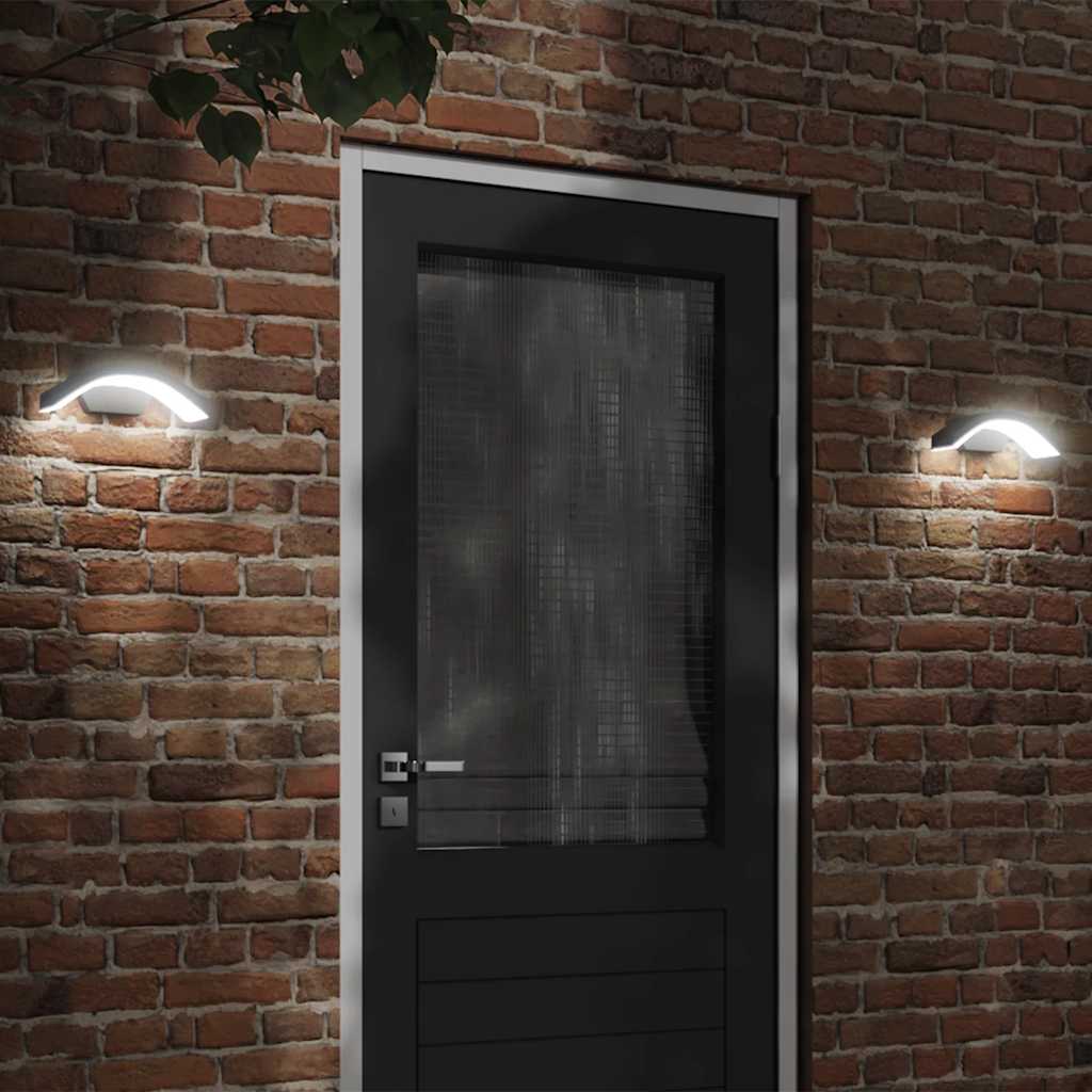 Zunanja LED stenske svetilke | 2 kos. | Aluminij