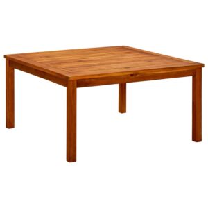 Vrtna klubska miza 85x85x45 cm trden akacijev les