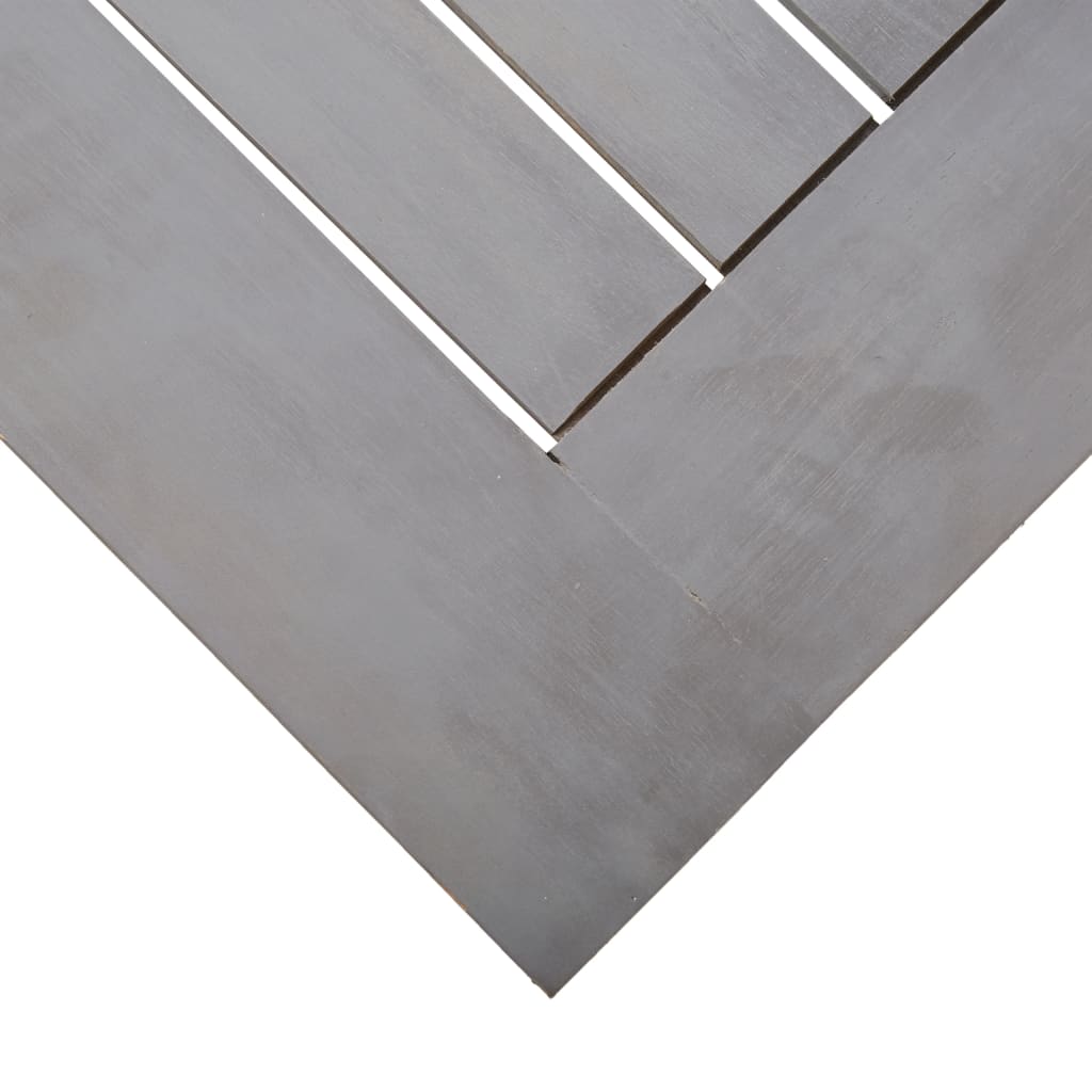 Vrtna miza siva 200x100x75 cm trden akacijev les - slika 5