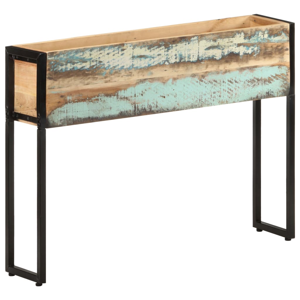 Cvetlično korito 90x20x68 cm trden predelan les