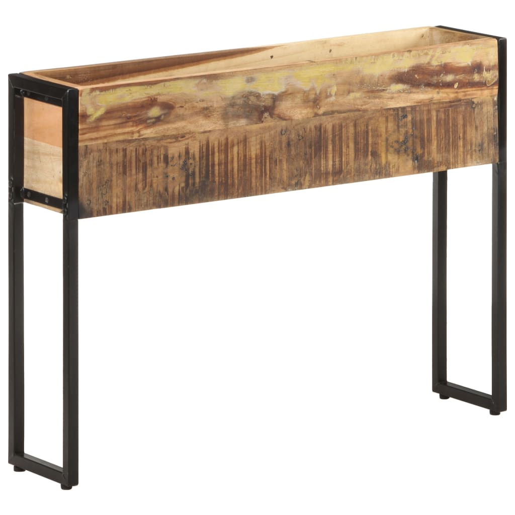Cvetlično korito 90x20x68 cm trden predelan les - slika 8