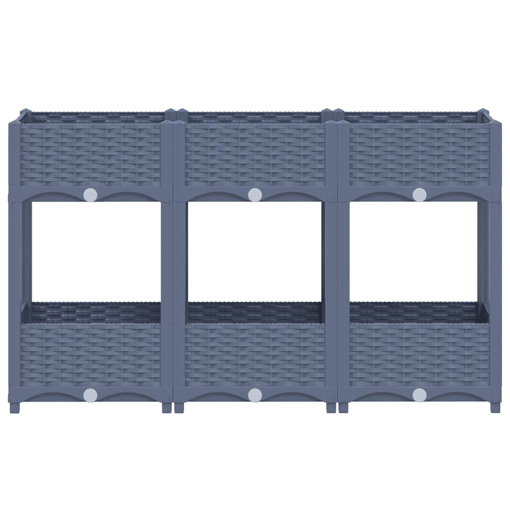 Visoka greda 120x40x71 cm polipropilen - slika 3