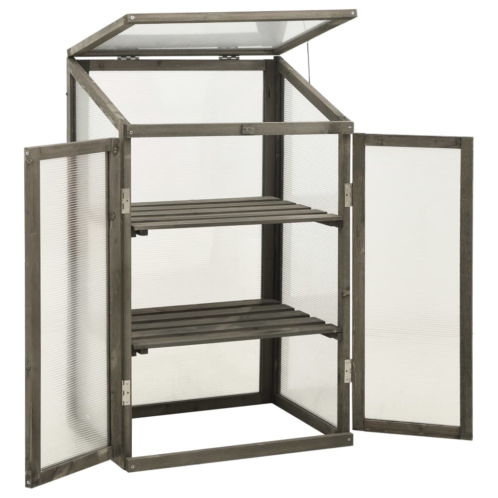 Rastlinjak 60x45x100 cm borovina - slika 2