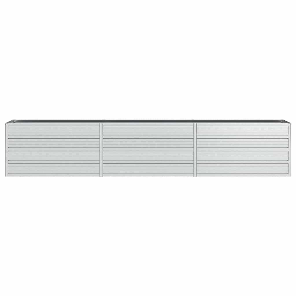 Visoka greda 240x40x45 cm pocinkano jeklo srebrna - slika 4