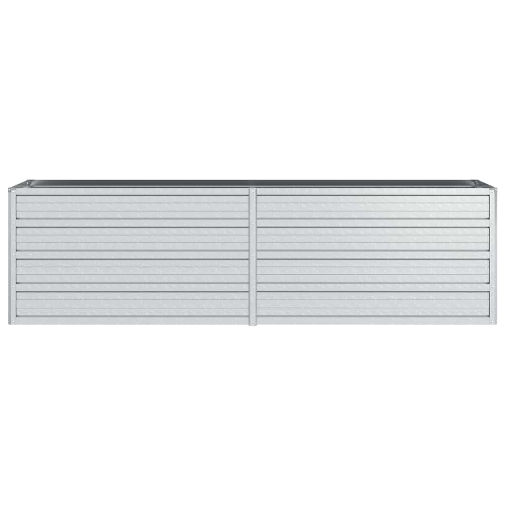 Visoka greda 160x40x45 cm pocinkano jeklo srebrna - slika 4