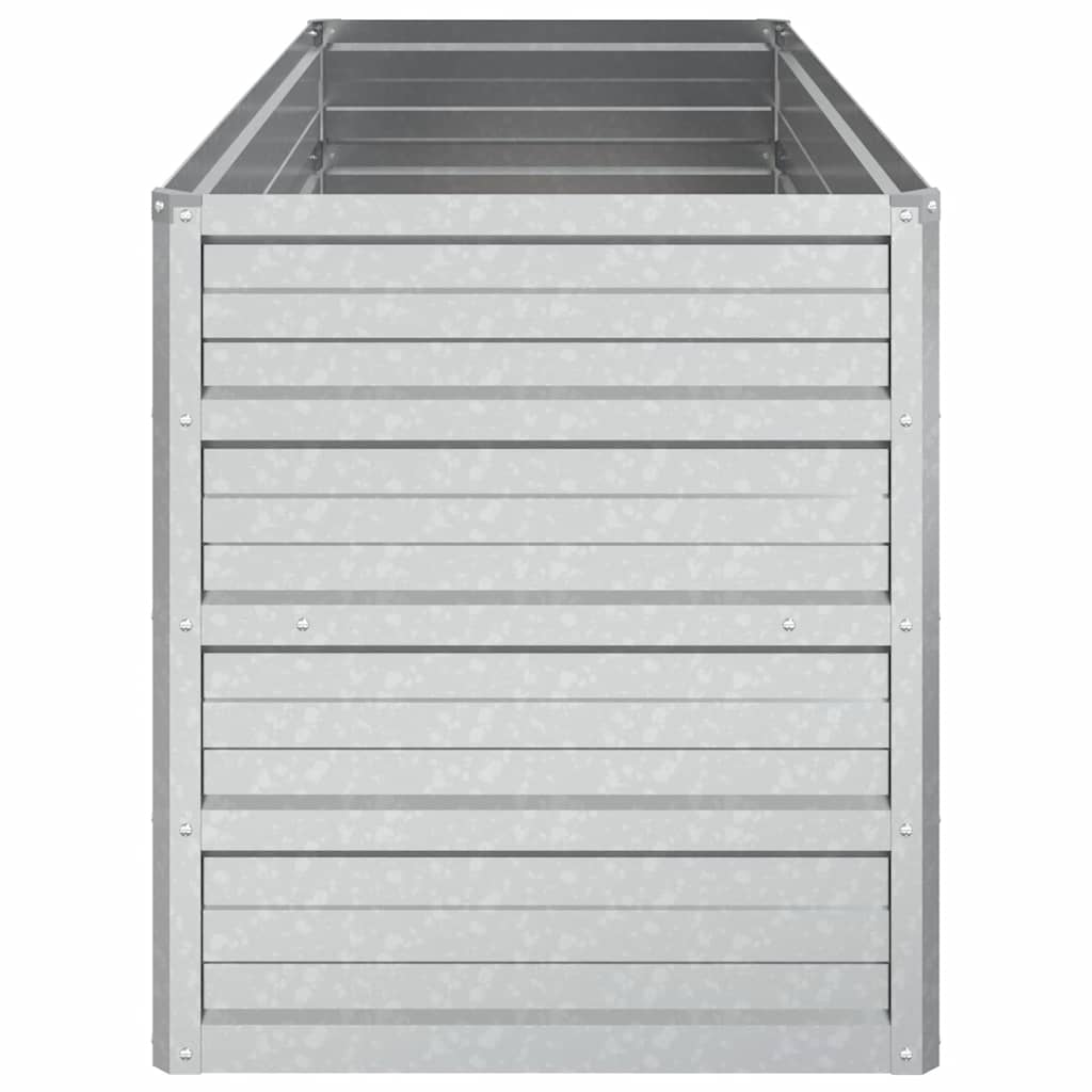 Visoka greda 100x40x45 cm pocinkano jeklo srebrna - slika 5