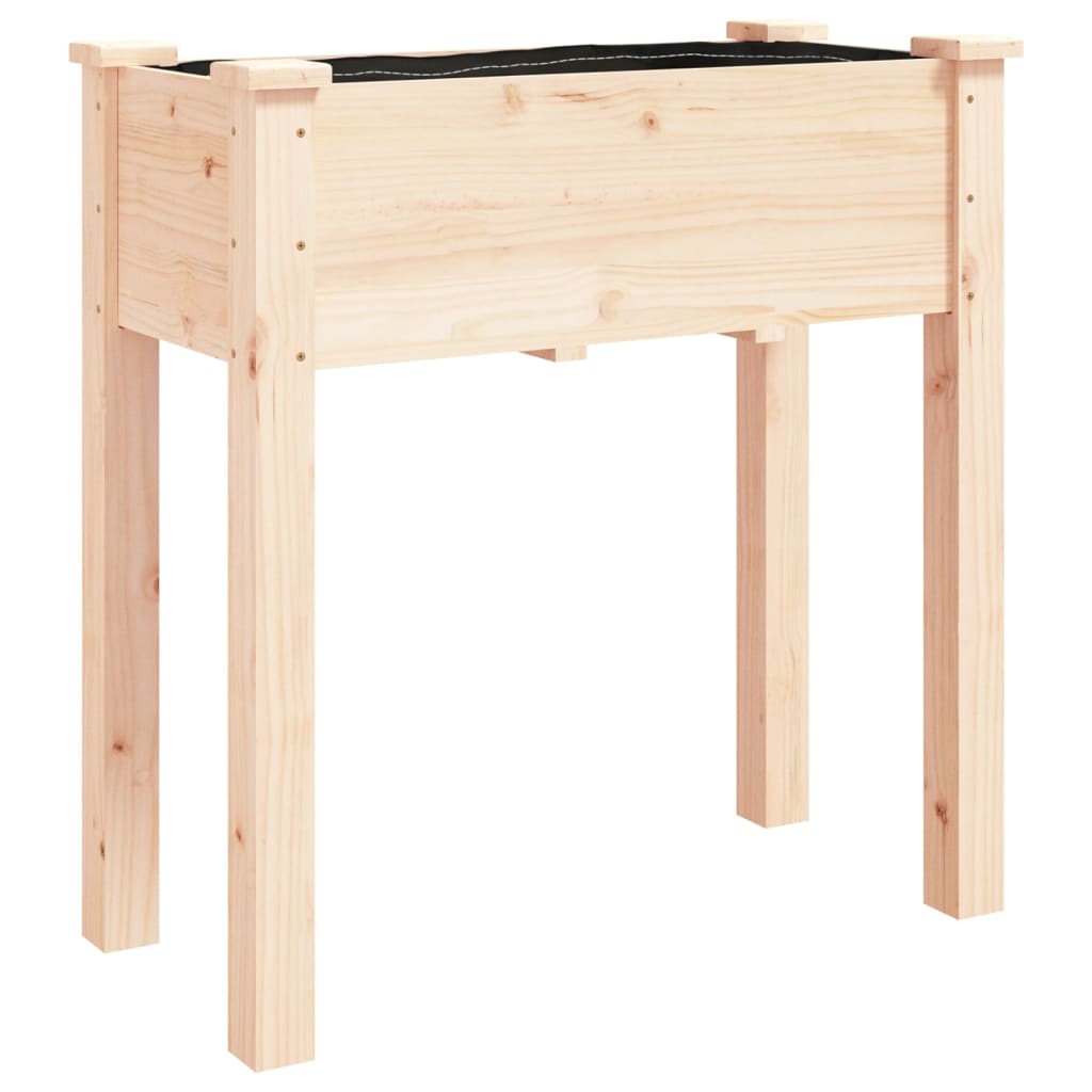 Korito s podlogo 71x37x76 cm trden les jelke - slika 2