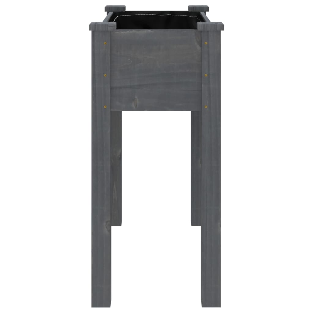 Korito s podlogo sive barve 71x37x76 cm trden les jelke - slika 5