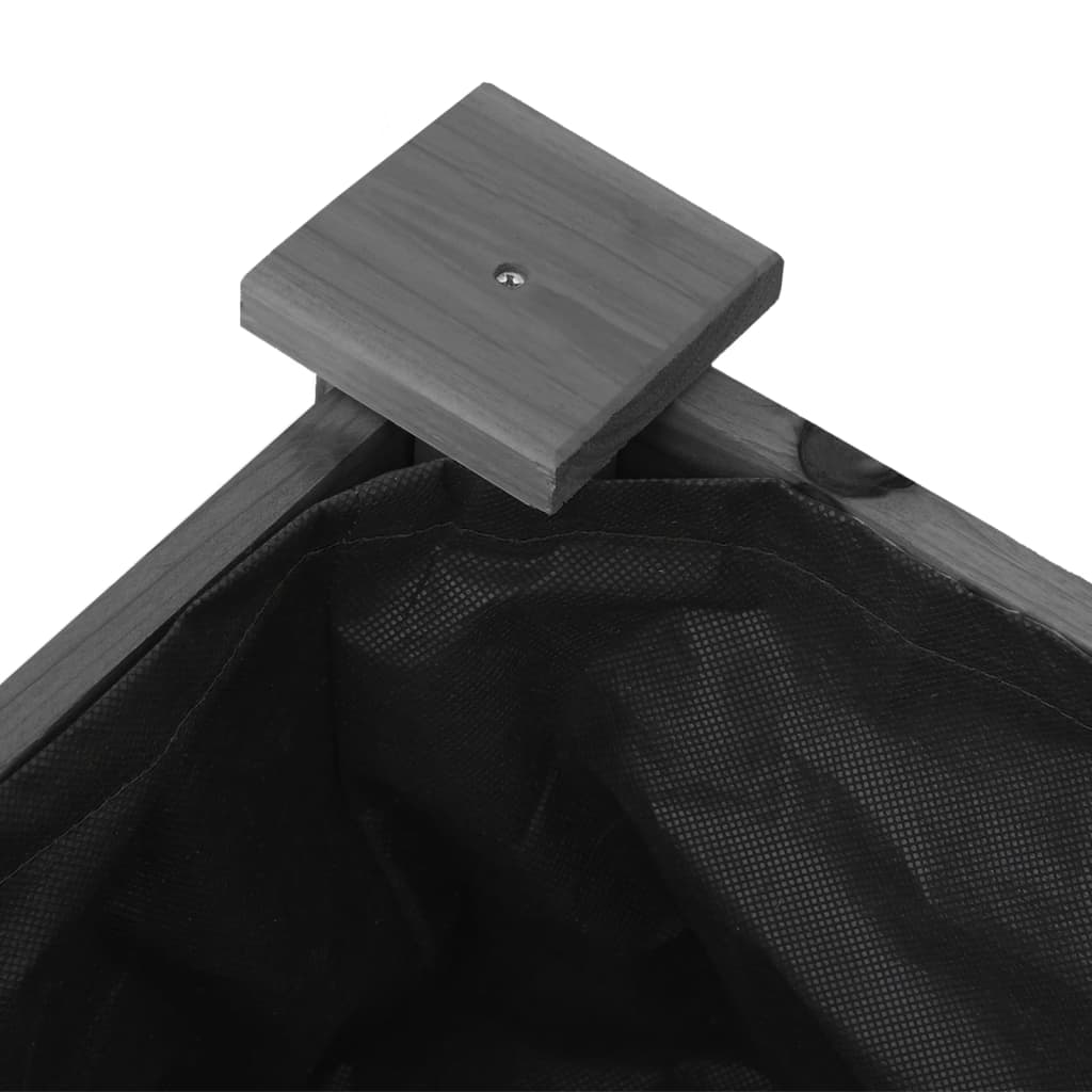 Korito s podlogo sive barve 71x37x76 cm trden les jelke - slika 6
