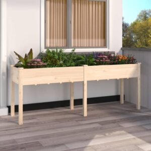 Korito s podlogo 203x53x76 cm trden les jelke