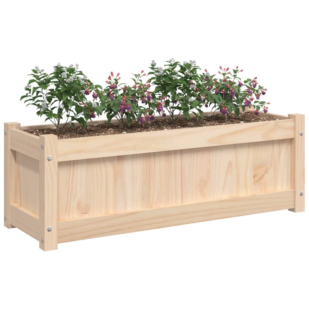 Vrtno cvetlično korito 90x31x31 cm trdna borovina - slika 4