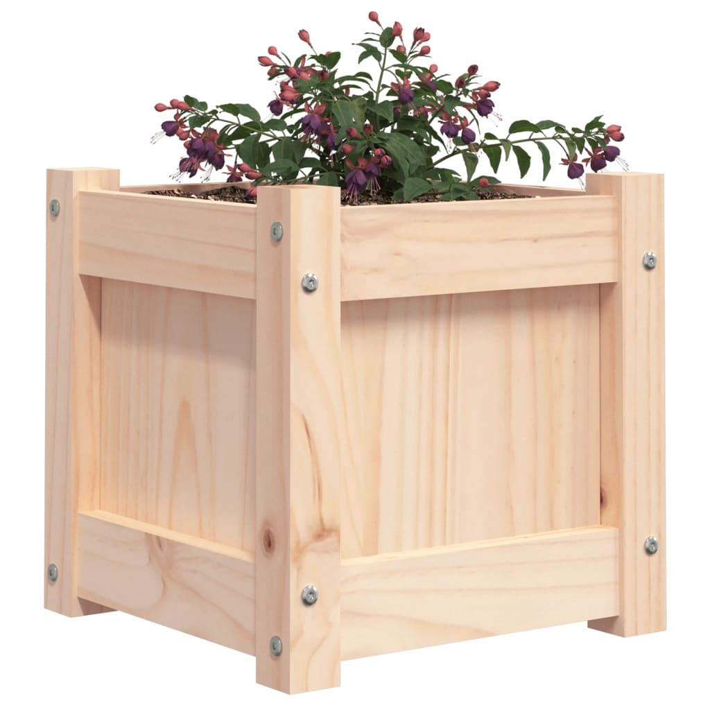 Vrtno cvetlično korito 31x31x31 cm trdna borovina - slika 4