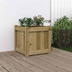 Vrtno cvetlično korito 40x40x40 cm impregnirana borovina