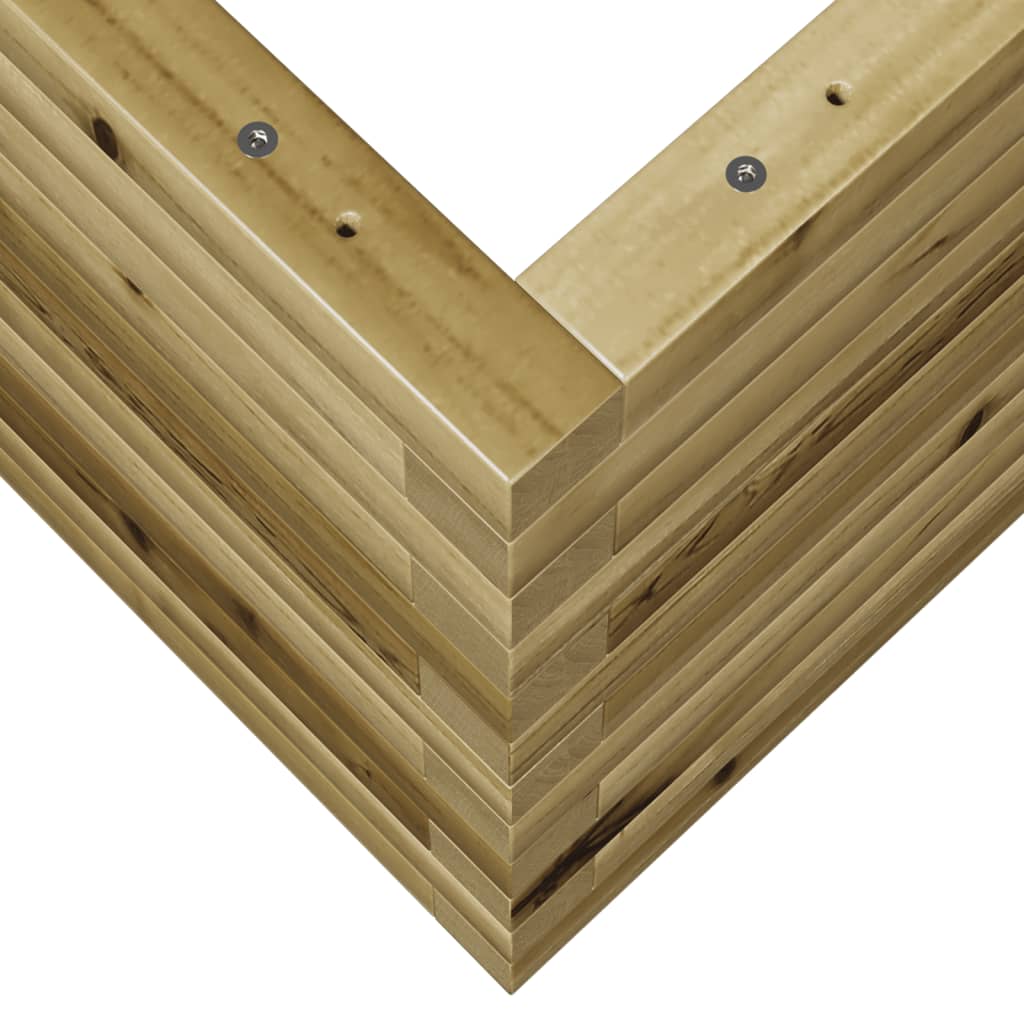 Vrtno cvetlično korito 90x60x45,5 cm impregnirana borovina - slika 8