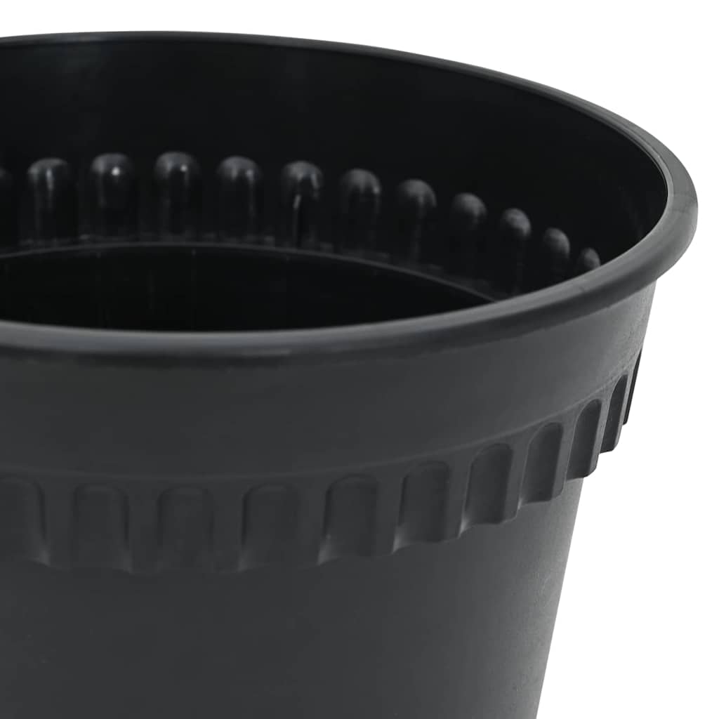 Okrogli cvetlični lonec 24 kos črna Ø 15 x 12 cm Plastika - slika 7