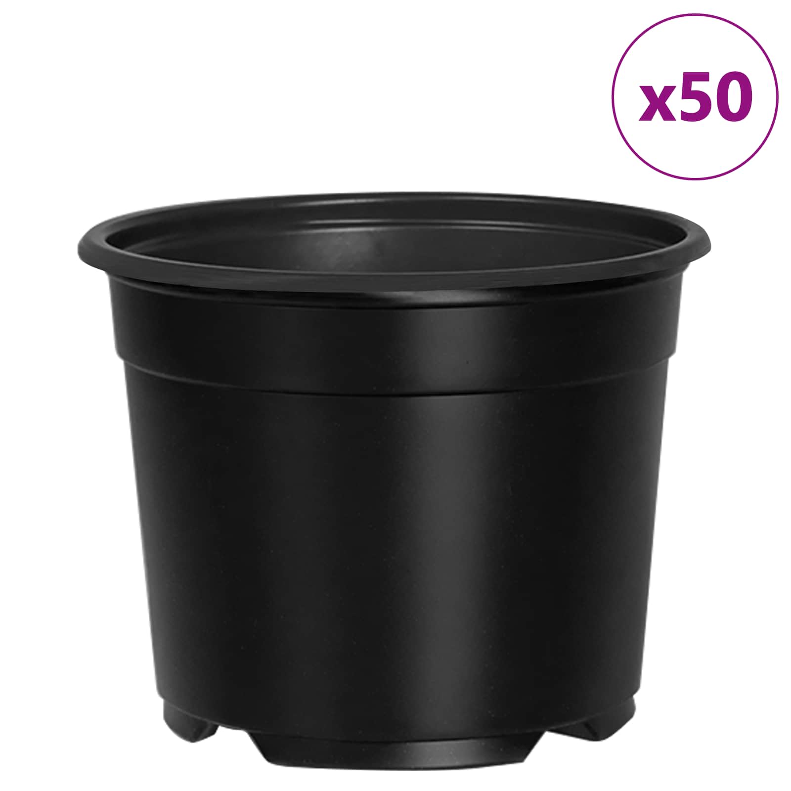 Cvečni lonec 50 kos črna Ø 15 x 12.5 cm Plastika - slika 4