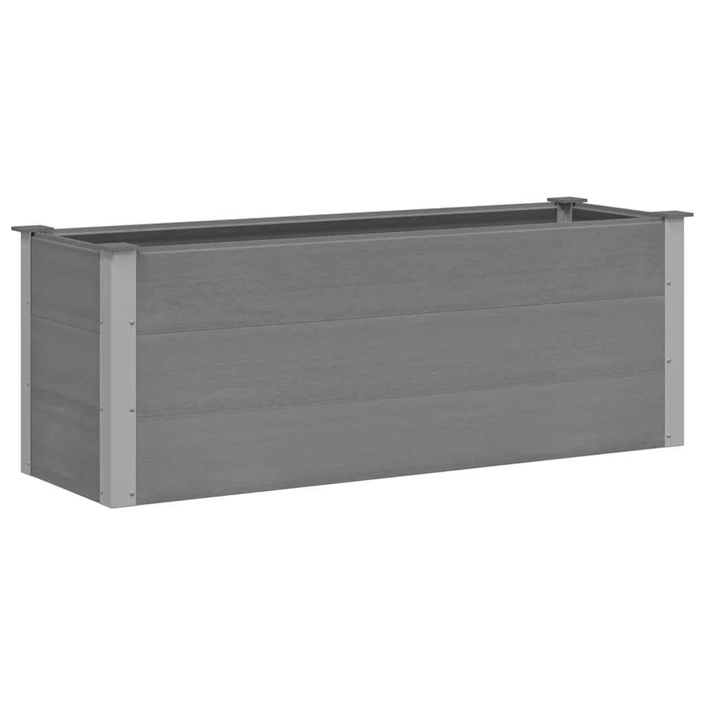 Visoka greda WPC 150x50x54 cm siva - slika 2