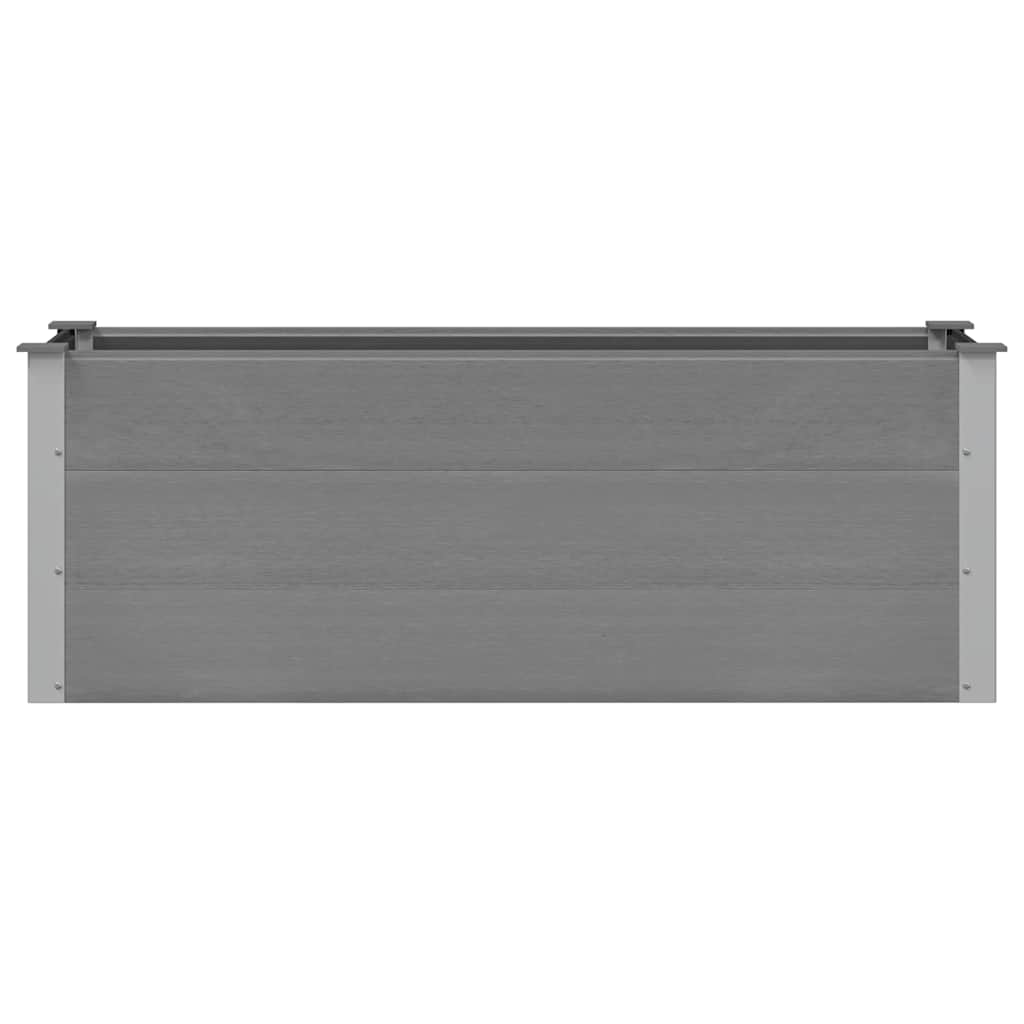 Visoka greda WPC 150x50x54 cm siva - slika 4