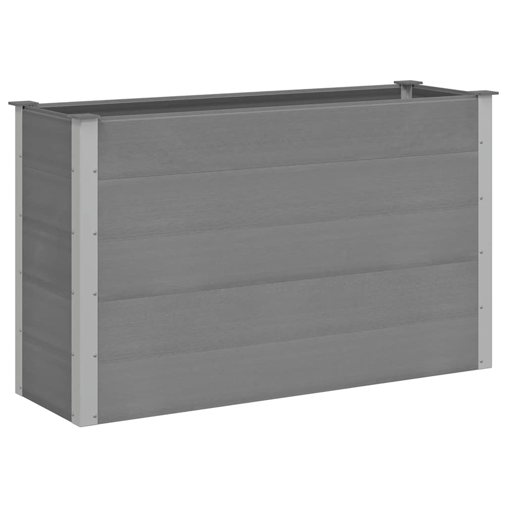 Visoka greda WPC 150x50x91 cm siva - slika 2