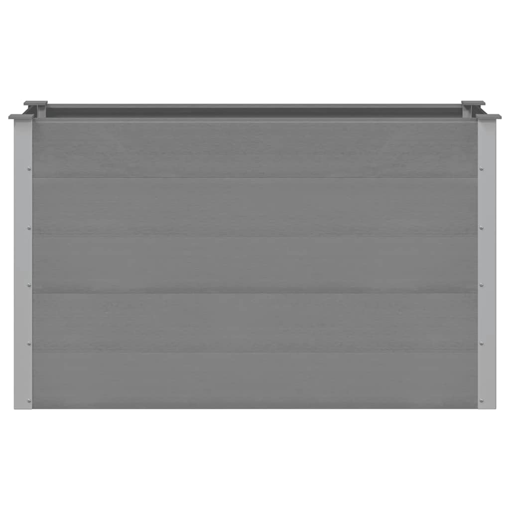 Visoka greda WPC 150x50x91 cm siva - slika 3