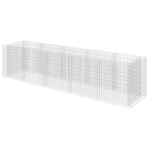 Gabionska visoka greda 450x90x100 cm | Pocinkano jeklo