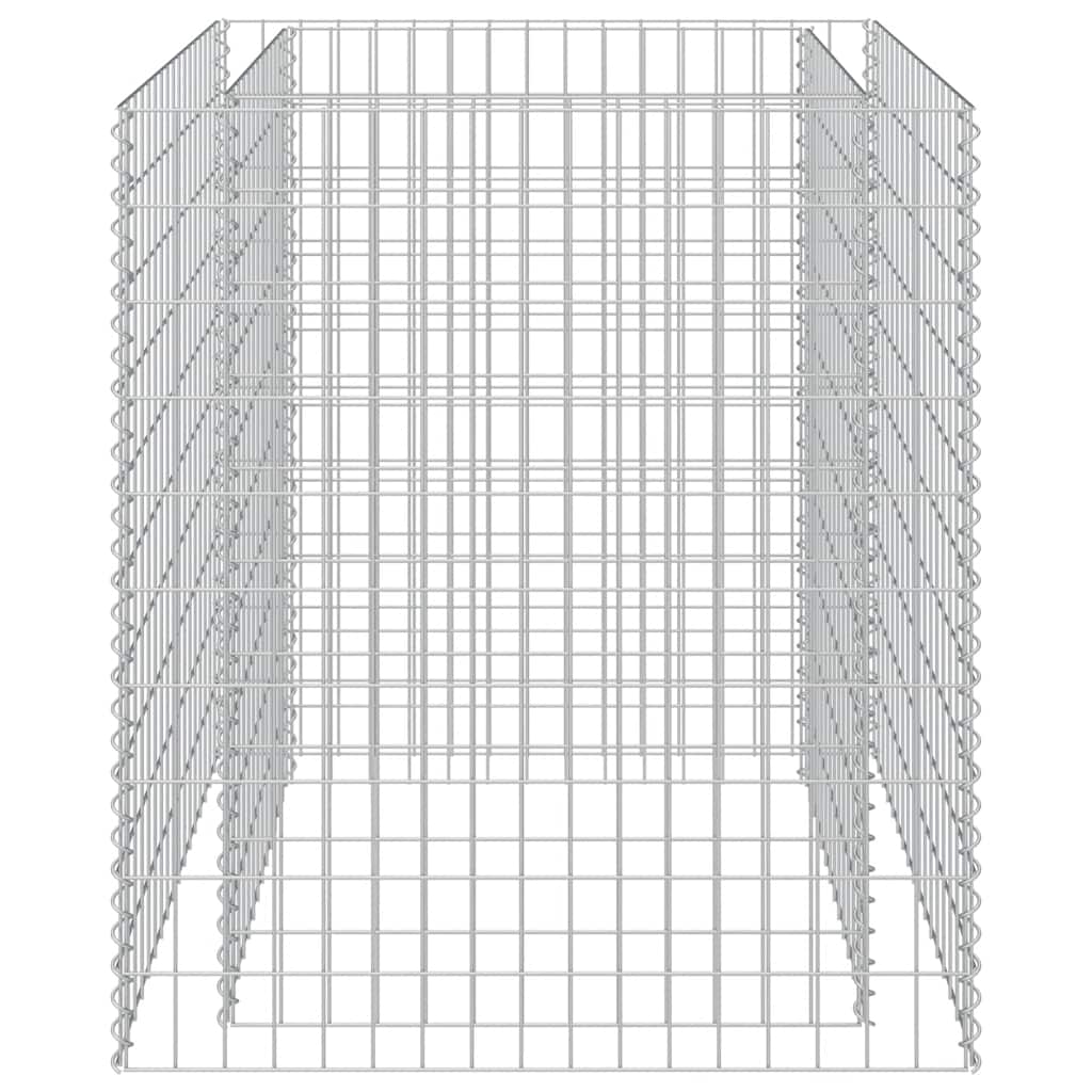 Gabionska visoka greda 90x90x100 cm | Pocinkano jeklo